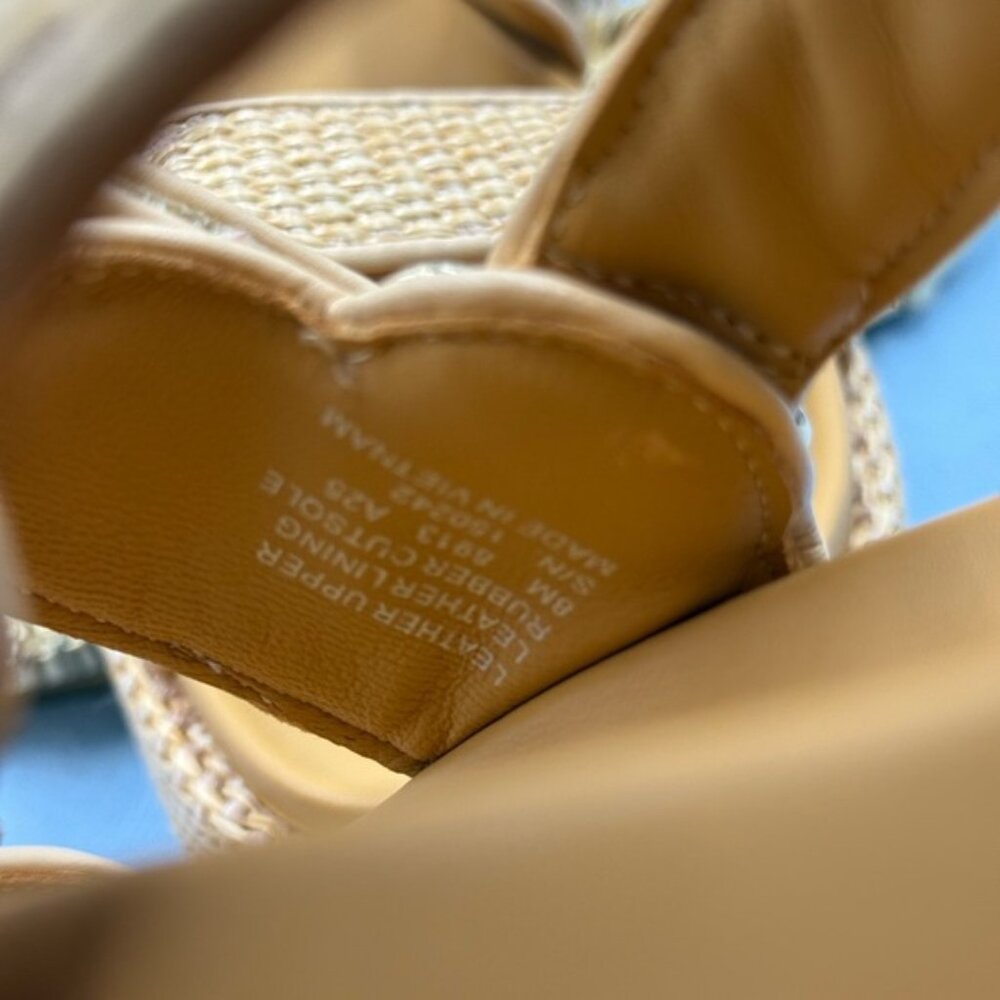 🆕 TORY BURCH 🧿 NWOB Kira Sport Sandal, Havana Sand Natural Raffia - Sz US 8.5 - Picture 12 of 15